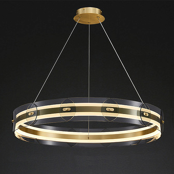 Люстра Gold ring horizontal chandelier | диаметр 60 см
