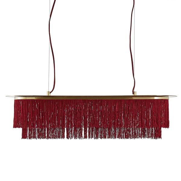 Люстра Houtique Linear Chandelier Burgundy