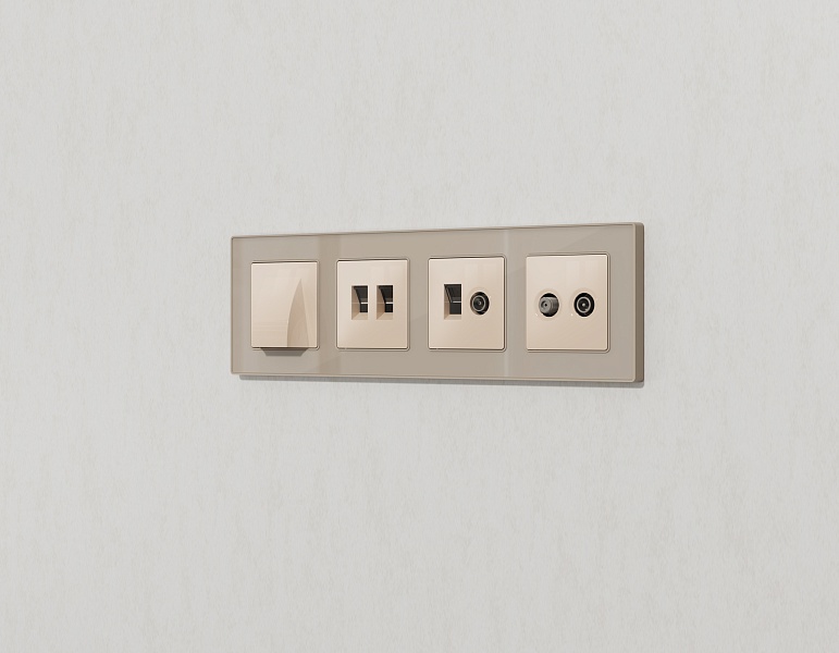 Комплект вывода кабеля с фиксатором Ambrella Volt ALFA MA315810