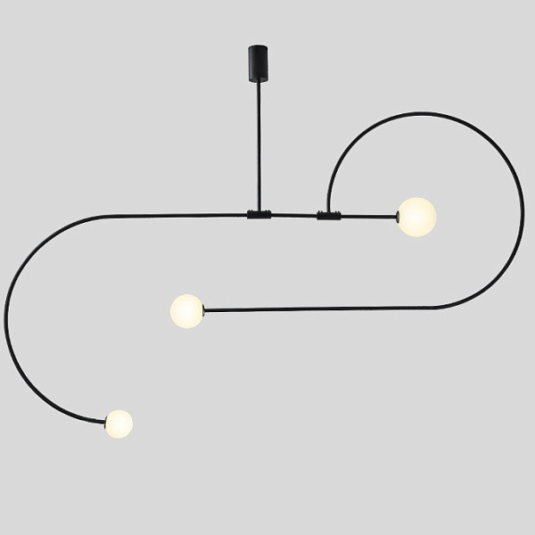 Люстра Fontana Amorosa Three Vortex Black designed by Michael Anastassiades