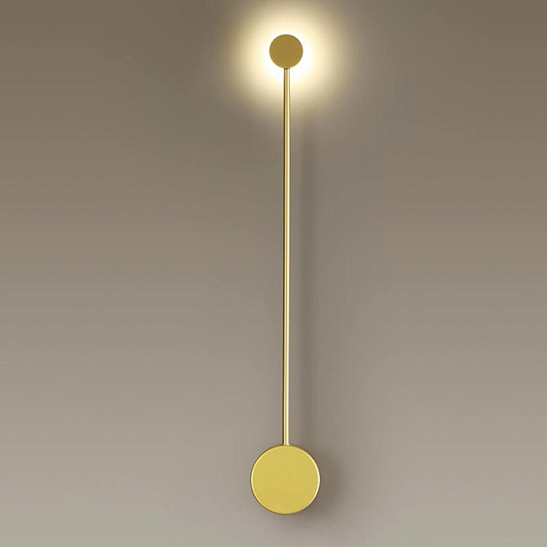 Бра Vibia Pin Wall Light Gold 70 44.1457-1