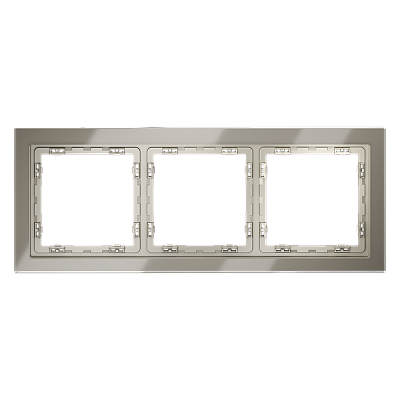 Рамка стеклянная VOLTUM S70 на 3 поста VLS110304