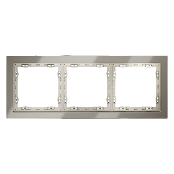 Рамка стеклянная VOLTUM S70 на 3 поста VLS110304