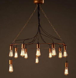 Люстра Blood Wire Chandelier Black 12 Loft Concept 40.1417