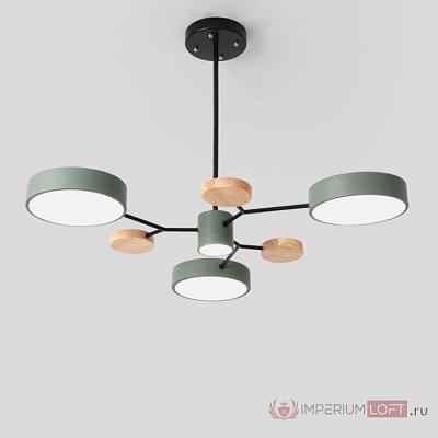 Люстра на штанге Meade 4 Lamps Green Imperium Loft 207855-26