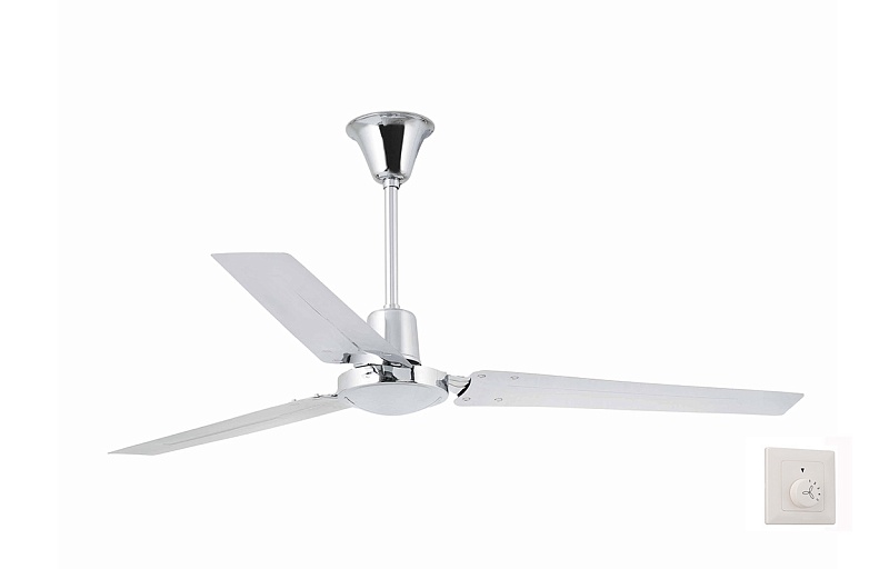Потолочный вентилятор Indus 140 Cromo Faro Barcelona 33002FAR