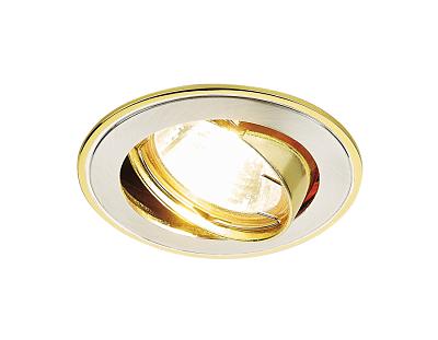 Встраиваемый точечный светильник MR16 с поворотным механизмом Ambrella Light 104A SS/G