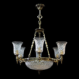 Люстра из хрусталя ХН-О-6+3 ФР Орнамент