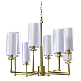 Люстра Fabric Lampshade Brass 8