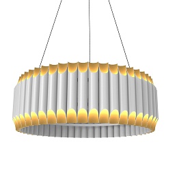 Люстра GALLIANO ROUND SUSPENSION LIGHT by DELIGHTFULL White | Диаметр 60 см