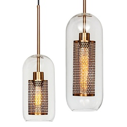 Perforation Pendant Lamp Gold Oval | диаметр 15 см