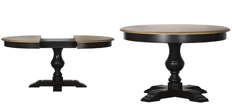 Provence Round Dining Table black раскладной стол 17.175