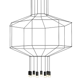 Vibia Wireflow 0299 Octagonal Square Pendan Light Loft Concept 40.1634