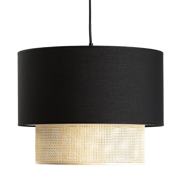 Подвесной светильник Ottar Wicker Black lampshade 40.4479