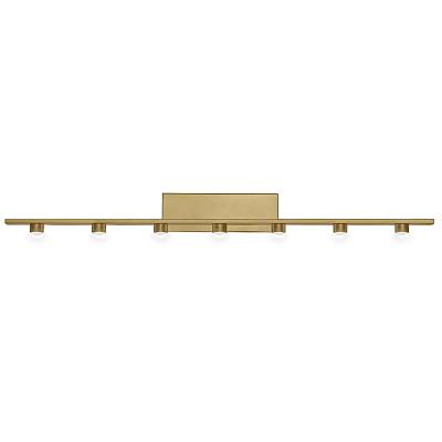 Светильник картинный LED 7*3W 4200K  Матовое золото 220V IP20 L=840 мм IMEX IL.0040.0050-7 SGD