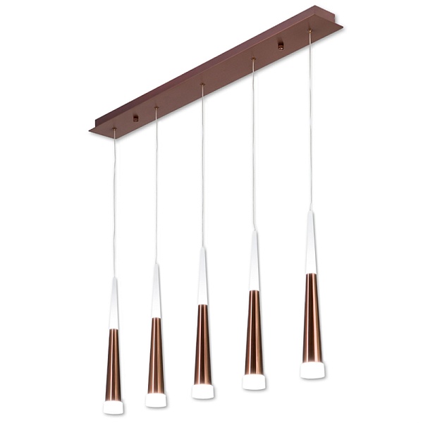 Люстра Vibia Slim Jordi Vilardell Copper 5 подвесов
