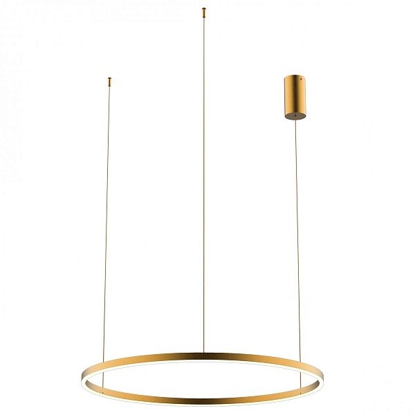 Ring Horizontal brushed gold | диаметр 60 см