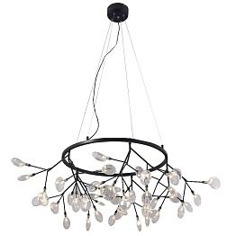 Подвесная светодиодная люстра Crystal Lux Evita SP45 D BLack/Transparent
