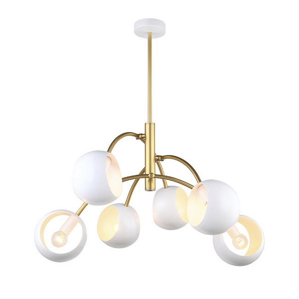 Люстра Lumien Hall ТОРД 4035/6P-GD-WT