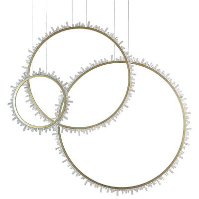 Люстра три кольца Vertical Crystal Gold Rings Chandelier Loft-Concept 40.5532-3