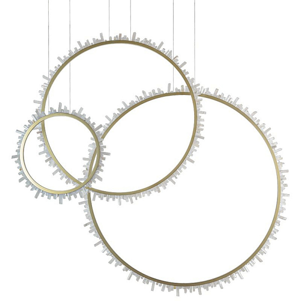 Люстра три кольца Vertical Crystal Gold Rings Chandelier Loft-Concept 40.5532-3