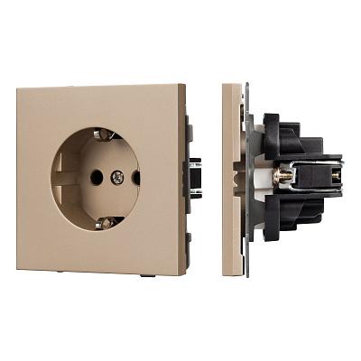 Механизм электрической розетки Arlight SCT-TENDO-MEU1-PL-GD (230V, 16A) 054081