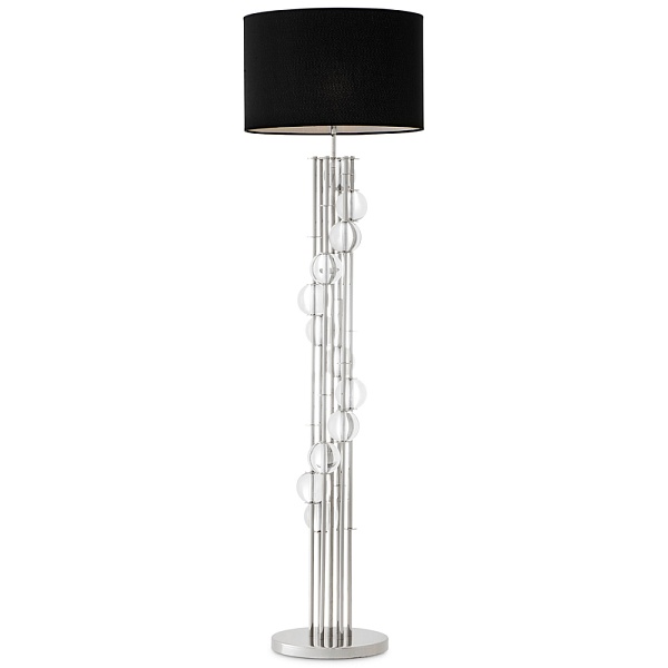 Торшер Eichholtz Floor Lamp Lorenzo Nickel & black
