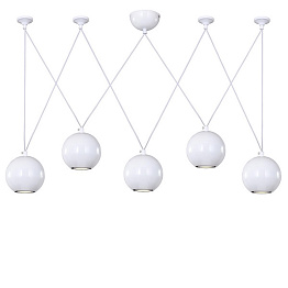 Подвесной светильник Multisphere Pendant White 5 Loft Concept 40.636