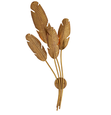 Бра в виде листьев пальмы Tropical Lamp Loft Concept 44.3118