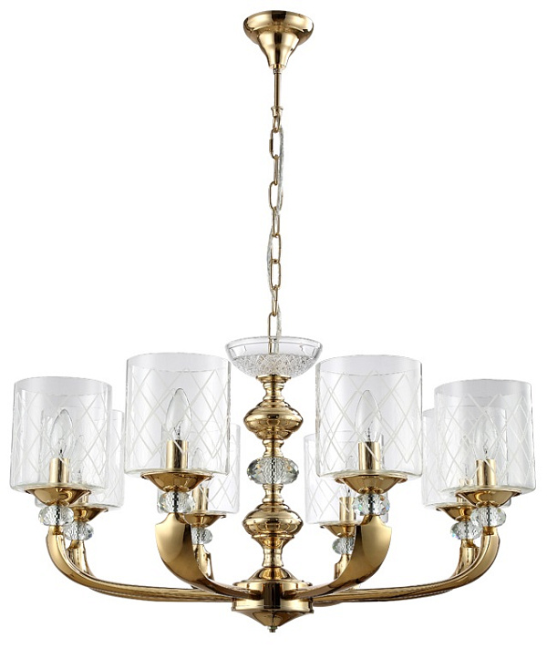 Люстра Crystal Lux GRACIA SP8 GOLD
