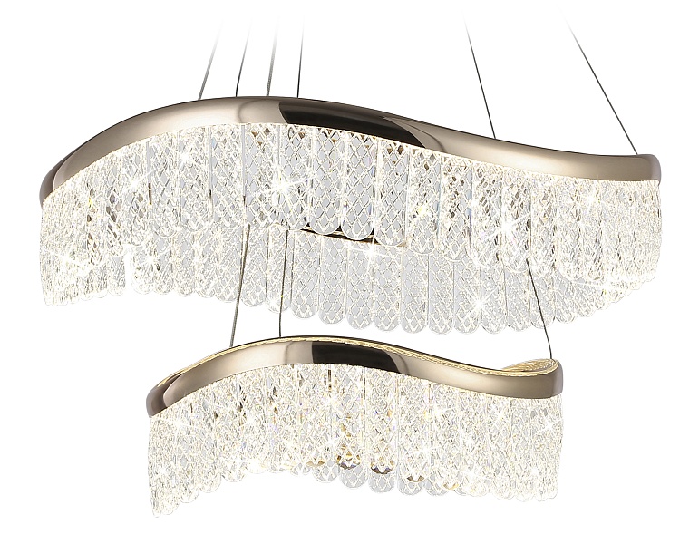 Подвесной светодиодный светильник с хрусталем Ambrella Light TR49728