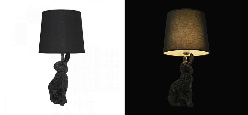 Настольная лампа Черный заяц Moooi Black Rabbit Loft-Concept 43.1087-3