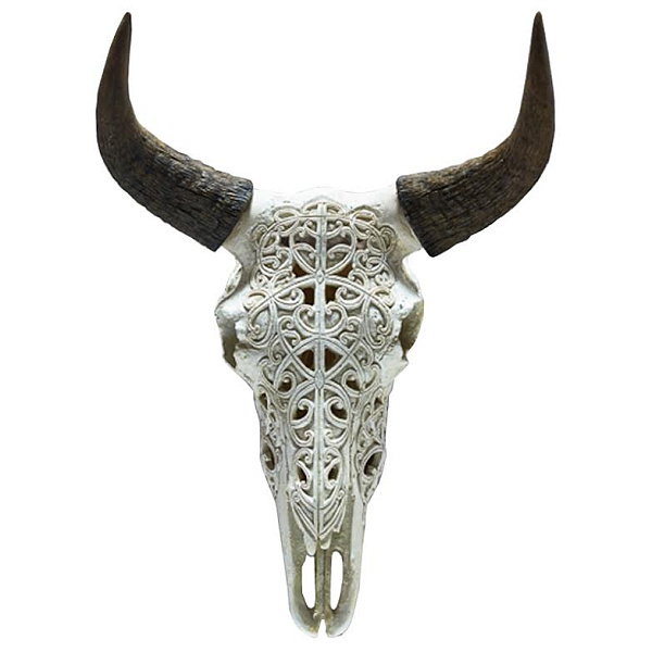 Череп буйвола с резьбой Buffalo Skull little Loft-Concept 83.041