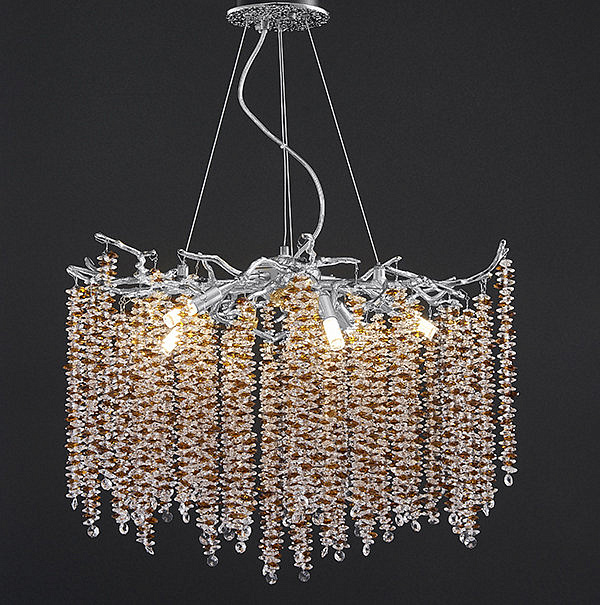 Люстра Sinfonia di Luce Silver Amber Great Light LS60400