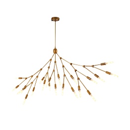 Люстра подвесная LED7 Future Lighting Loft Industry Modern - Brass Tree