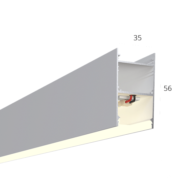 Линейный светильник LINE 3556 (RAL9003/500mm/LT70 — 4K/7W)