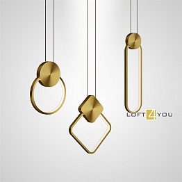 Дизайнерский светильник DG Geometric Brass L08859