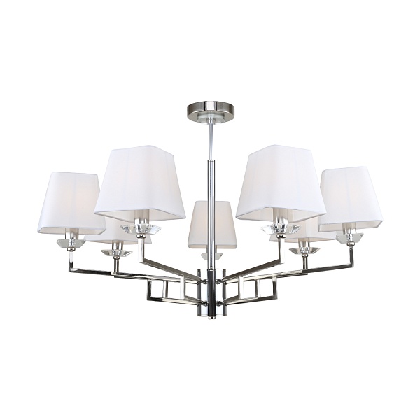 Люстра потолочная на штанге Escada 10161/7PL E14*40W Nickel