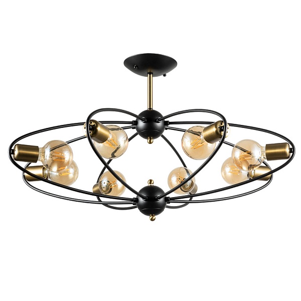 Светильник потолочный Arte Lamp Glasgow A1963PL-8BK