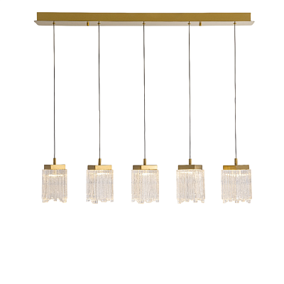 Подвесной светильник MD25020403-5B2 Satin gold, LED/25.4W, 3000K dimmable Delight Collection