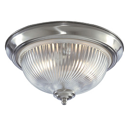 Потолочный светильник Flush Mount Ceiling Light silver corrugated glass Loft Concept 48.023