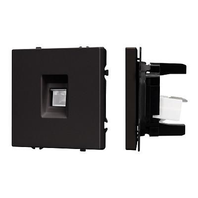 Механизм компьютерной розетки Arlight SCT-NOBE-MPC1-SFPL-BK (RJ-45, CAT6) 054305