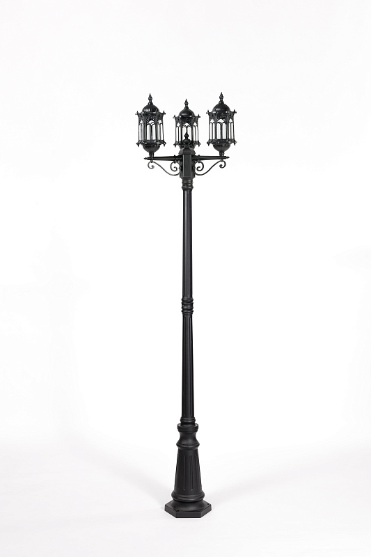 Столб 3 фонаря Oasis Light 89909S B Bl