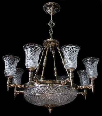 Люстра из хрусталя ХН-О-8+4 ФР Орнамент