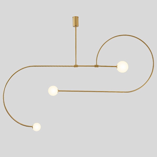 Люстра Fontana Amorosa Three Vortex Gold