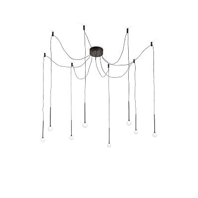 Потолочный светильник Ideal Lux LUCCIOLA SP8 NERO