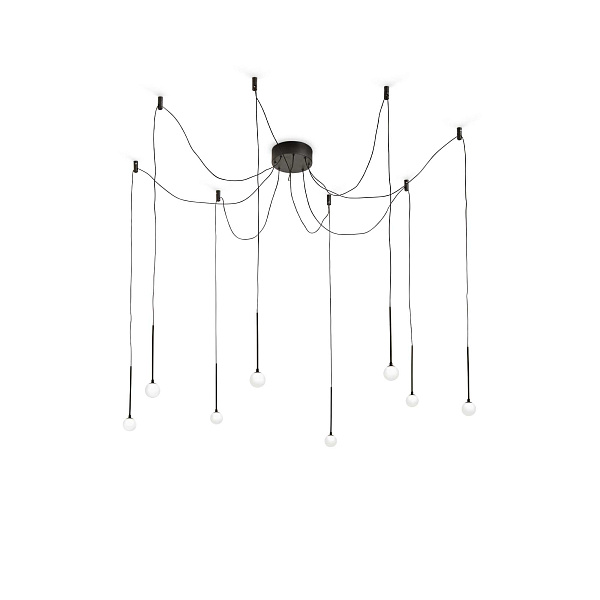 Потолочный светильник Ideal Lux LUCCIOLA SP8 NERO