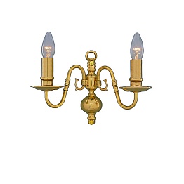 Бра Arte Lamp FLEMISH A1019AP-2PB