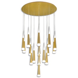 Люстра Vibia Slim Jordi Vilardell Gold Cascade 16