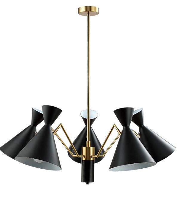 Люстра Crystal Lux JOVEN SP5 GOLD/BLACK